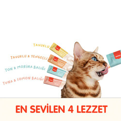 Wanpy Karışık 4 Lezzetli Krema Kedi Ödülü 100x14 Gr - 2