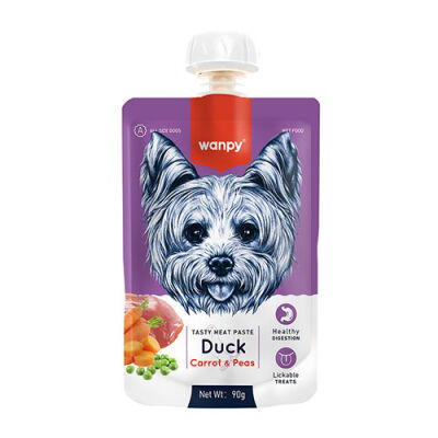 Wanpy Ördekli ve Havuçlu Ezme Köpek Ödülü 10 Adet 90 Gr - 1