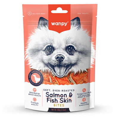 Wanpy Oven Roasted Gerçek Somon Dilimli Köpek Ödül Maması 100 Gr - 1