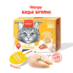 Wanpy Tavuklu Kaşık Krema Kedi Ödül Maması 10x16 Gr - Wanpy
