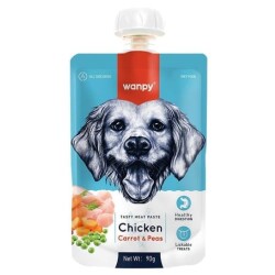 Wanpy Tavuklu ve Havuçlu Ezme Köpek Ödülü 90 Gr - Wanpy