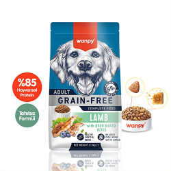 Wanpy With Oven Baked Bites Kuzulu Tahılsız Yetişkin Köpek Maması 1,5 Kg - Wanpy