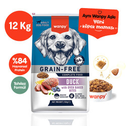 Wanpy With Oven Baked Bites Ördekli Tahılsız Yetişkin Köpek Maması 12 Kg - Wanpy