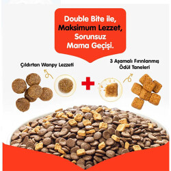 Wanpy With Oven Baked Bites Somonlu Tahılsız Yetişkin Kedi Maması 8 Kg - 2