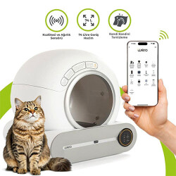 Wero Akıllı Karbon Filtre Kızılötesi ve Ağırlık Sensörlü Kapalı Otomatik Kedi Tuvaleti 52,5x58x54,3 Cm 65 Lt - Wero