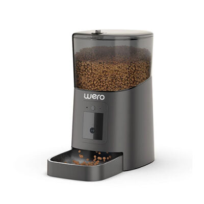 Wero Akıllı Kedi Köpek Mama Kabı Pro 1080p Ayarlanabilir Kamera Wifi Kontrol Pet Feeder Metal Kase Siyah 6 Lt - 3