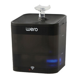 Wero Akıllı Kedi Köpek Su Şelalesi Su Pınarı Su Sebili Otomatik Su Temizleme WiFi Uv 2,2 Lt Siyah - 3
