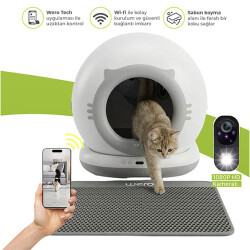 Wero Akıllı Kedi Tuvaleti Max Kameralı Versiyon CLB MAXCAM - Wero