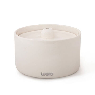 Wero Seramik Otomatik Kedi Köpek Su Şelalesi Su Pınarı Beyaz 2 Lt - 2