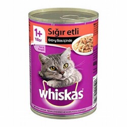Whiskas Gravy Soslu Sığır Etli Yetişkin Kedi Konservesi 24 Adet 400 Gr - Whiskas